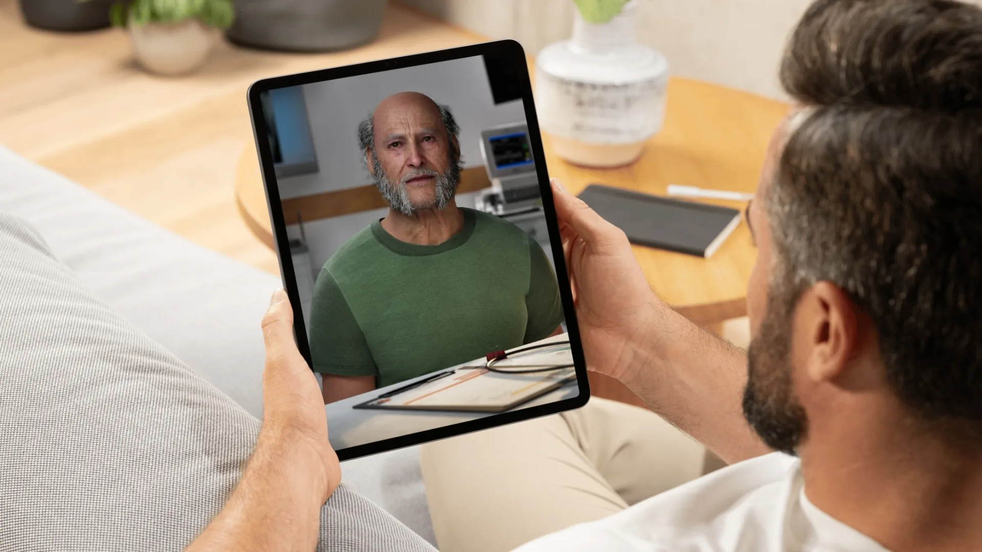 Digitale Patientensimulation auf einem Tablet